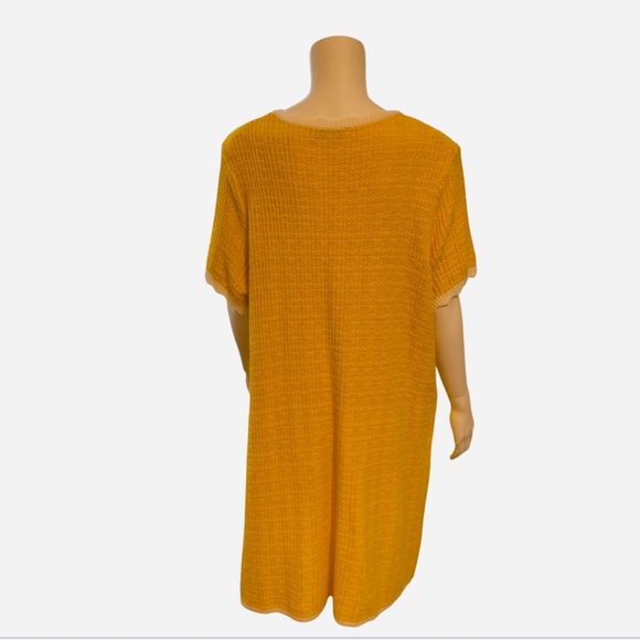 Free Assembly Women's Mini Sweater Dress with Scalloped Trim -Women’s Size XXL - Picture 5 of 10